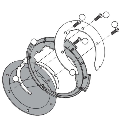 Tanklock tankrucksackflansch - tanklock,