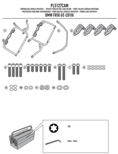 Givi kit seitenkofferträger - kit,
